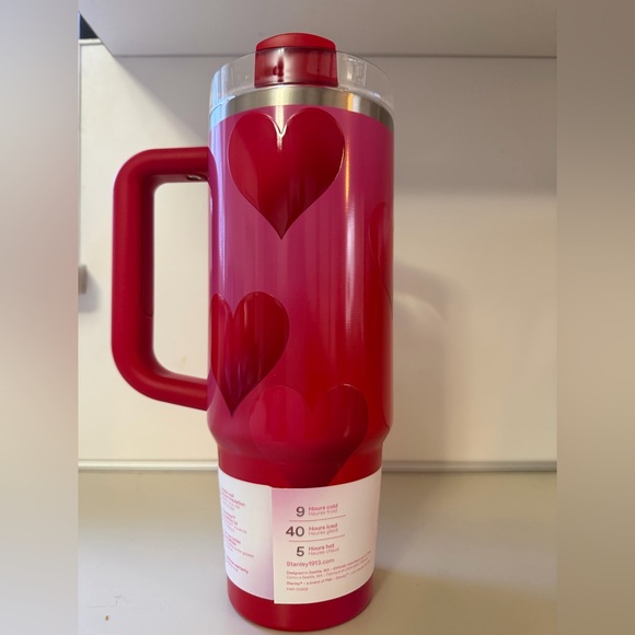 Stanley 30oz H20 Flowstate Quencher Tumbler Rouge Heart Gradient NWT - Picture 3 of 6